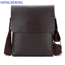 HENGSHENG Newly design PU Leather men shoulder bag of fashion business men crossbody bag for polo