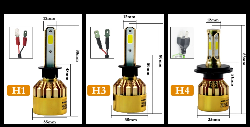 2 шт. H11 светодиодный H7 H4 H1 автомобилей головной светильник лампы H3 HB4 H8 HB3 H27 9005 9006 881 светодиодный туман светильник s 8000LM 3000k 4300k 6500k автомобиля светодиодный светильник