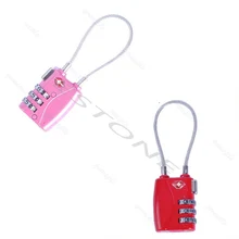 A96 “Seguridad 3 Dial TSA 719 Bolsas Maleta Cerradura de Combinación Del Equipaje Del Viaje 2 Colores # XY #