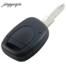 Jingyuqin 10 шт./лот дистанционный ключ оболочки подходит для RENAULT Twingo Clio Kangoo Master 1 Кнопка без чипа бесключевая запись Fob чехол