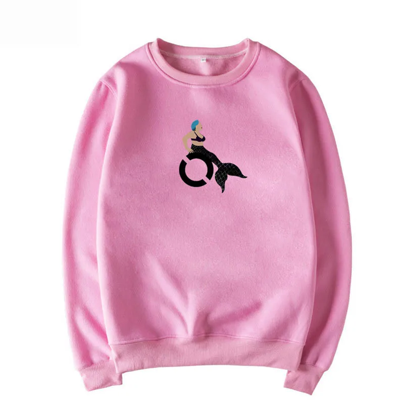 

2018 New Sensual Geriatric Mermaid Print Women Sweatshirts Korean Style Hip-Hop