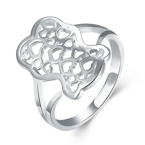 INALIS, классическое искусство, полое сердце к сердцу, женские кольца, высокое качество, для женщин, посеребренные кольца, ювелирное изделие, подарок - Цвет основного камня: LKNSPCR771