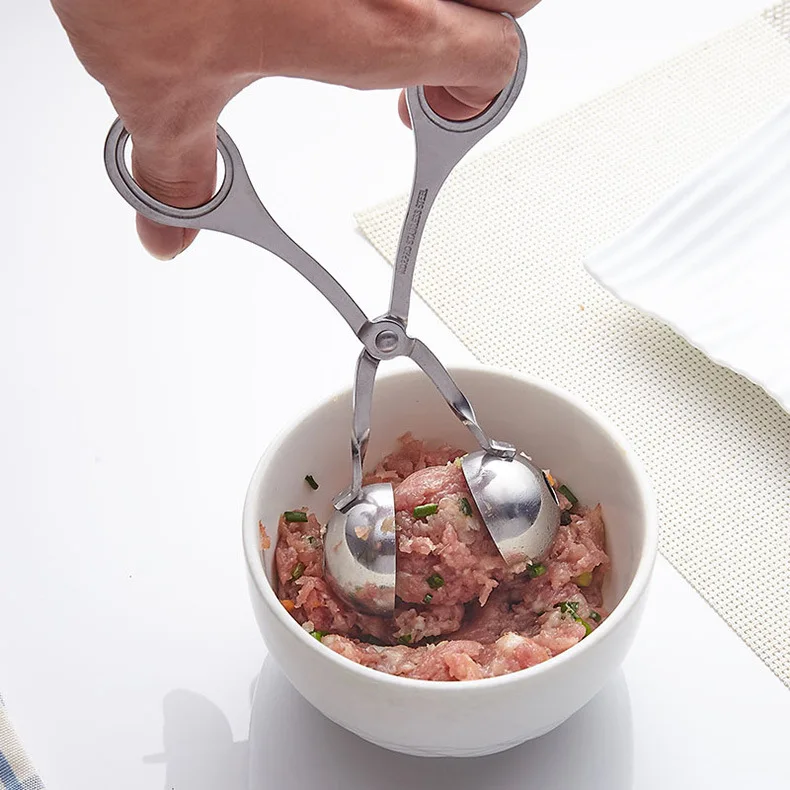 Мясной шарик из нержавеющей стали кухонные принадлежности щипцы для печенья