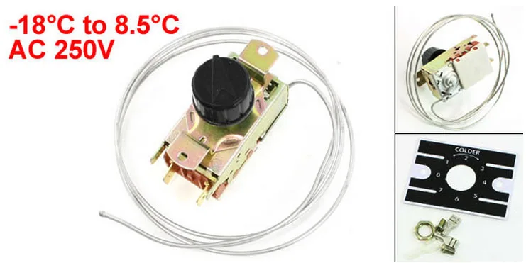 

-18 to 8.5 Celsius Temperature Control 4 Pin Refrigerator Thermostat AC 250V