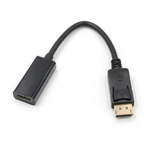 DP to HDMI Adapter DisplayPort to HDMI HDTV Cable Adapter Converter Male to Female Support 1080P for HDTV Projector