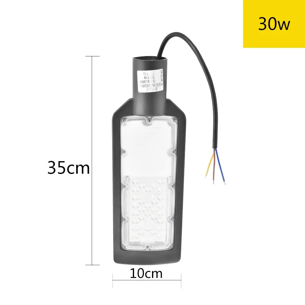 30 Вт/50 Вт 85-265 в Белый светодиодный уличный светильник, уличный светильник с черным корпусом, водонепроницаемый уличный Ландшафтный садовый светильник