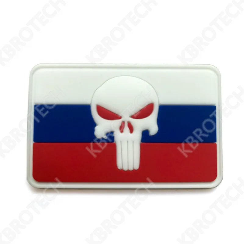 Российский национальный флаг ПВХ патч Резиновые нашивки Военная Тактическая повязка на руку плечо знак швейная аппликация аксессуары для одежды
