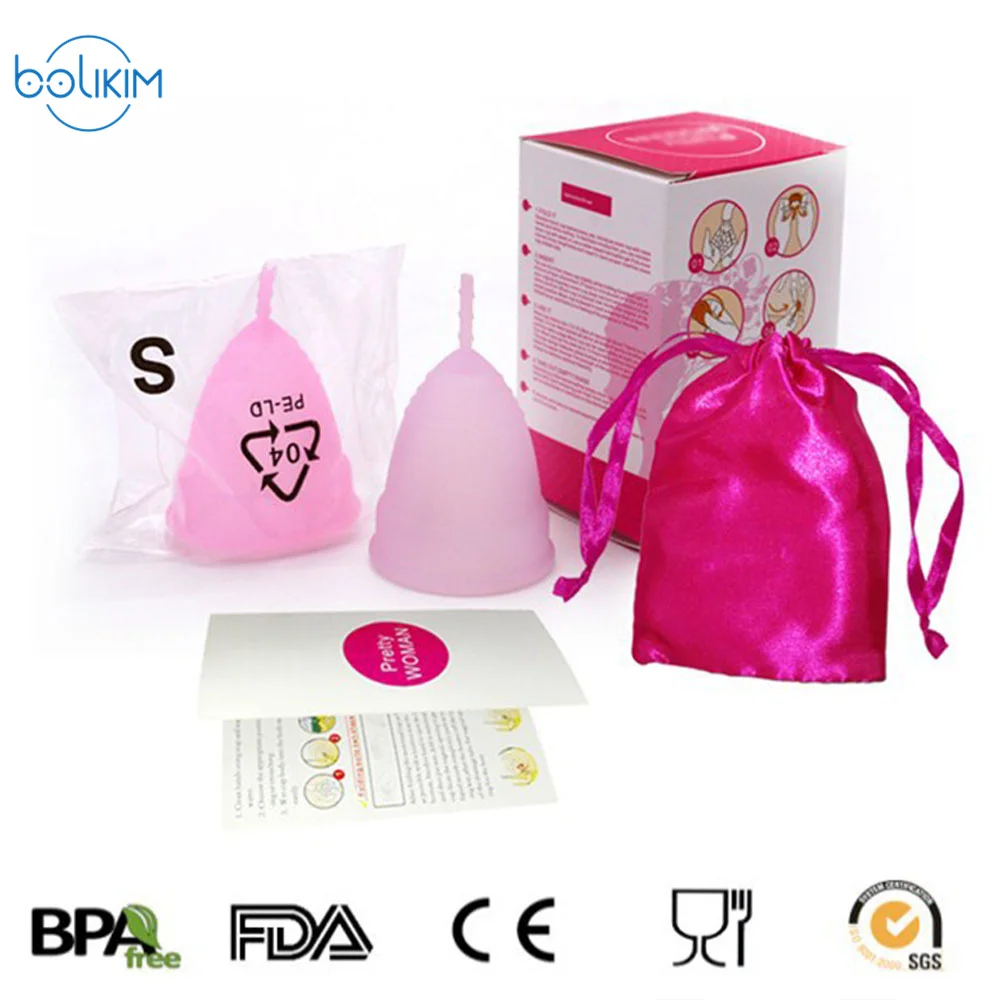 BOLIKIM Menstrual Cup Feminine Hygiene Product Medical Grad Silicone Menstrual Cup Coletor Menstrual Bowl Reusable Lady Cup (2)