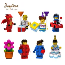 Lot Compatible Best Gift To Childrenthe Happy birthday serial cake flower party building block brick