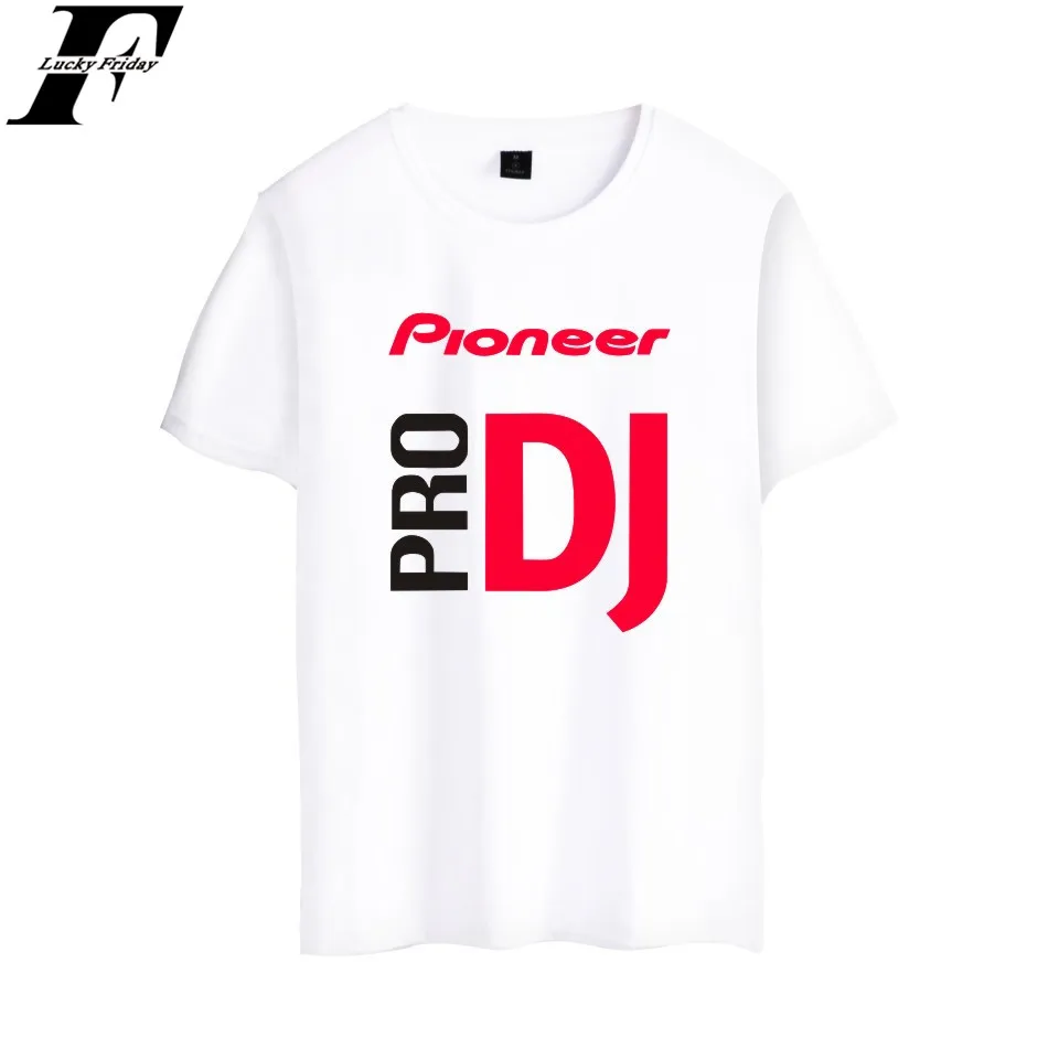 LUCKYFRIDAYF pioneer Pro Dj Футболка с принтом модные спортивные мужские и женские футболки в