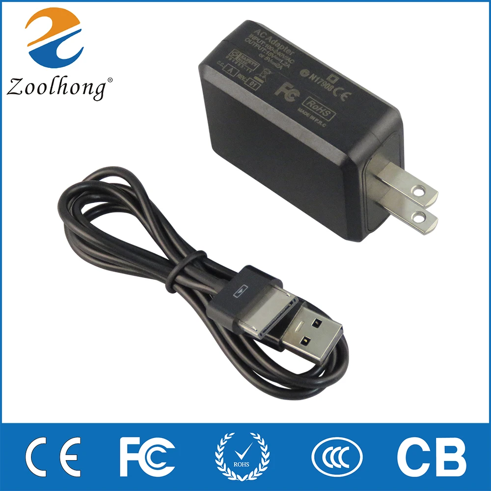 

For ASUS 15V 1.2A 5V 2A TF600t TF810C 701T Power Adapter Charger AD8273