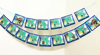 

15PCS MOANA LETTER BANNERS KIDS BIRTHDAY PARTY FAVORS MOANA PAPER LETTER FLAG KIDS BABY SHOWER PARTY SUPPLIES