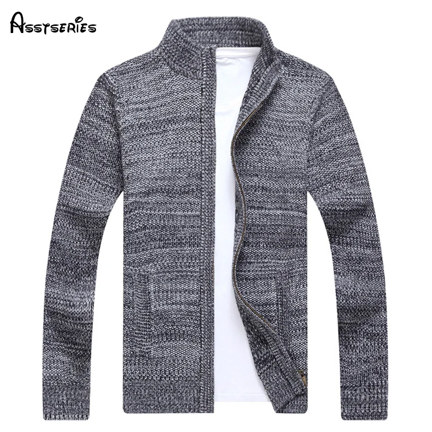 Free Shipping Luxury Men Winter Knitting Long Sleeve Cardigans Sweaters