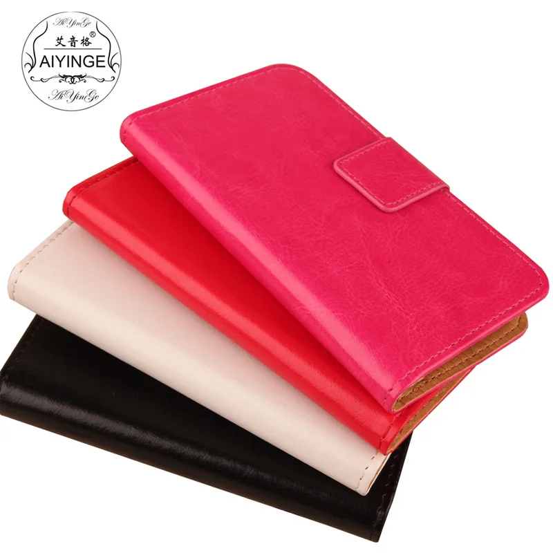 For Echo Lolly 4" Leather Case Book Design Smartphone Pouch Cover For