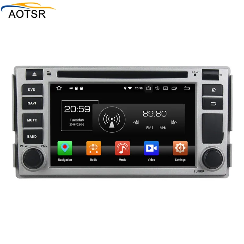 Discount Android 8.0 car dvd player head unti For Hyundai c 2006 2007 2008 2009 2010 2011 2012 car radio stereo gps navigation BT 8