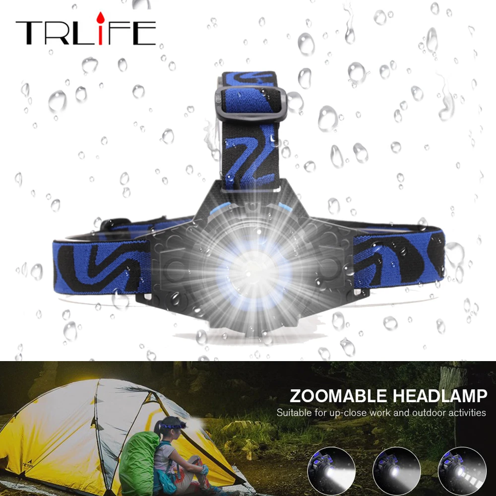 

Q5 LED Frontal Led Headlamp Headlight Flashlight Rechargeable Linternas Torch Head lamp Build-In Battery + USB Charger