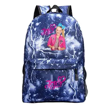 

Beautiful Jojo Siwa Backpack Boys Girls School Backpacks Children High Quality School Book knapsack for Teens Kids