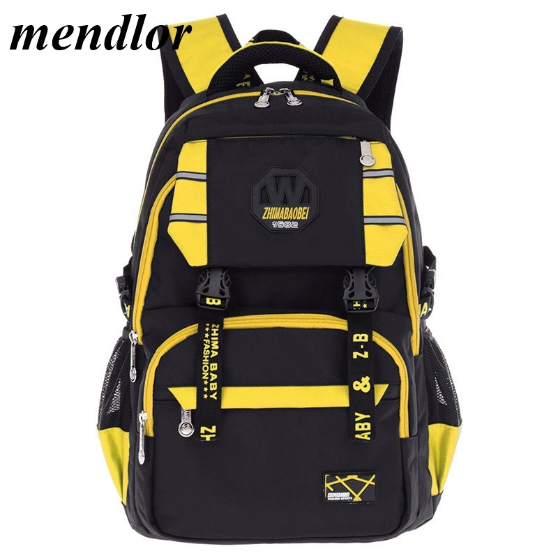 

2019 New Children's Orthopedic Schoolbags Of Boys And Lightweight Wearable Nylon School Bags For Teenagers Breathable Backpack