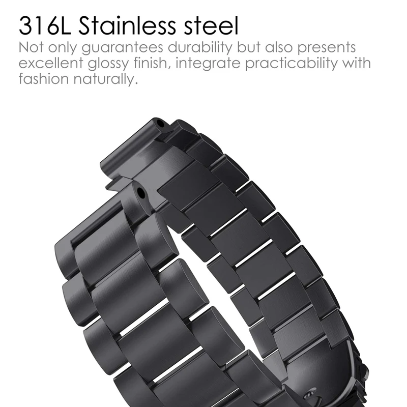 Нержавеющая сталь ремешок для наручных часов для Garmin Forerunner 220 230 235 630 620 735XT металлические умные часы на запястье