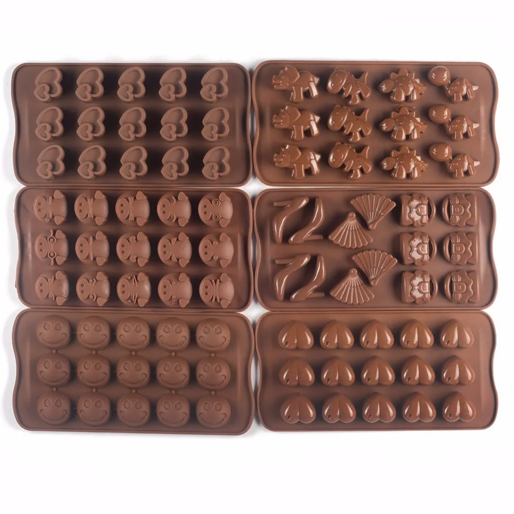

Silicone Non-stick Chocolate, Jelly and Candy Mold, Cake Baking Mold