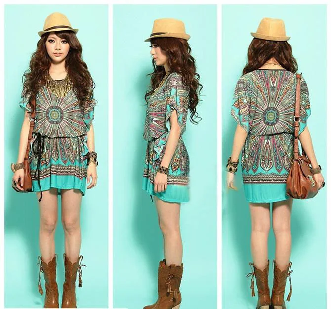 bohemian outfit for chubby female