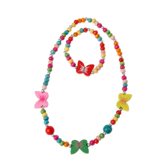 Princess Necklace Bracelet Jewelry Set Toddler Kids Costume Jewelry for Kidsin Jewelry Sets