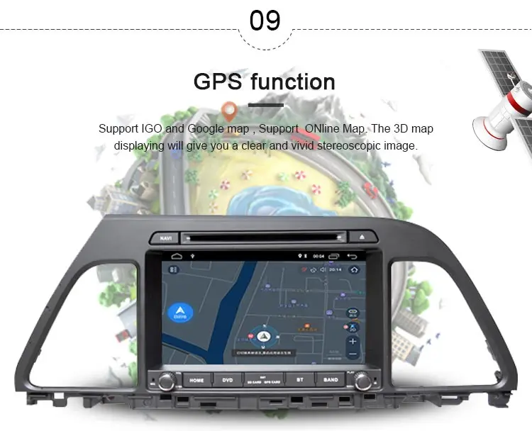 Clearance JDASTON Android 9.1 Car DVD Player For HYUNDAI Sonata 2015 2016 Multimedia GPS Navigation 2 Din Car Radio Audio Stereo WIFI 10