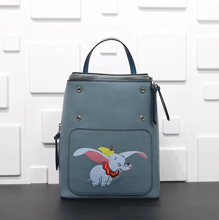 fashion Women genuine leather Backpack, lady real leather dumbo backpack,girl leather school bag,free shipping