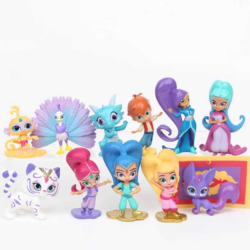 shimmer and shine triple doll set