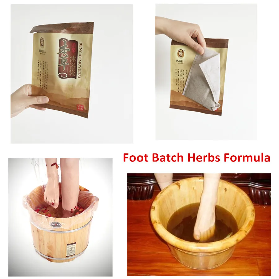 

3 packs Chinese herbal foot bath pedicure powder foot spa relax