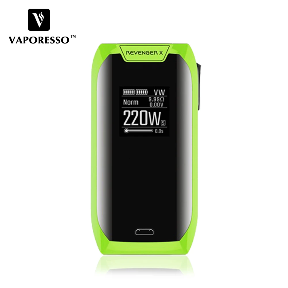 Original Vaporesso 220 w vengador X cigarrillo electrónico Mod caja Mod ajuste NRG tanque NRG Mini tanque GT cCELL bobina con pantalla táctil - 5