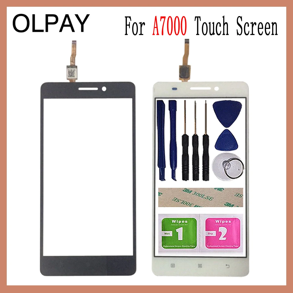 OLPAY 5.5'' Mobile Phone For Lenovo A7000 K3 Note K50-t5 A 7000 Touch Screen Glass Digitizer Panel Lens Sensor Tools