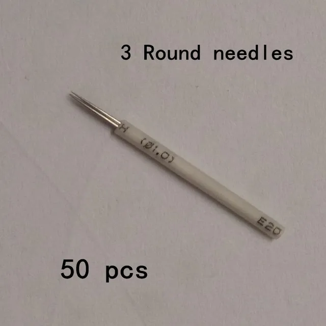 50 Pcs 3 R Needles For Manual Pen Semi Permanent Makeup Manual Fog Pen Needle Microblading Eyebrow Pen Needles 50 Pcs 3 R Needles For Manual Pen Semi Permanent Makeup Manual Fog Pen Needle Microblading Eyebrow Pen Needles
