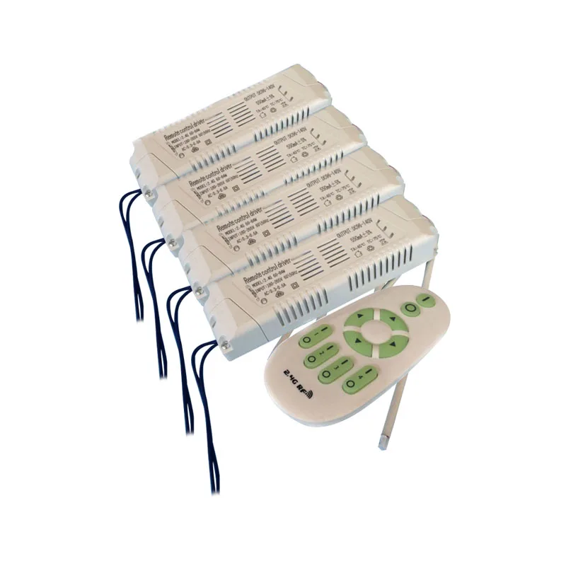 

1X High quality 60-70W 2 chanel 2.4G CCT adjustable constant voltage led driver + led remo controller free shipping