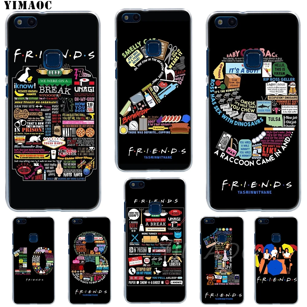 Мягкий чехол YIMAOC Friends tv для Huawei P8 P9 P10 P20 P30 Lite Pro P smart 2019 |