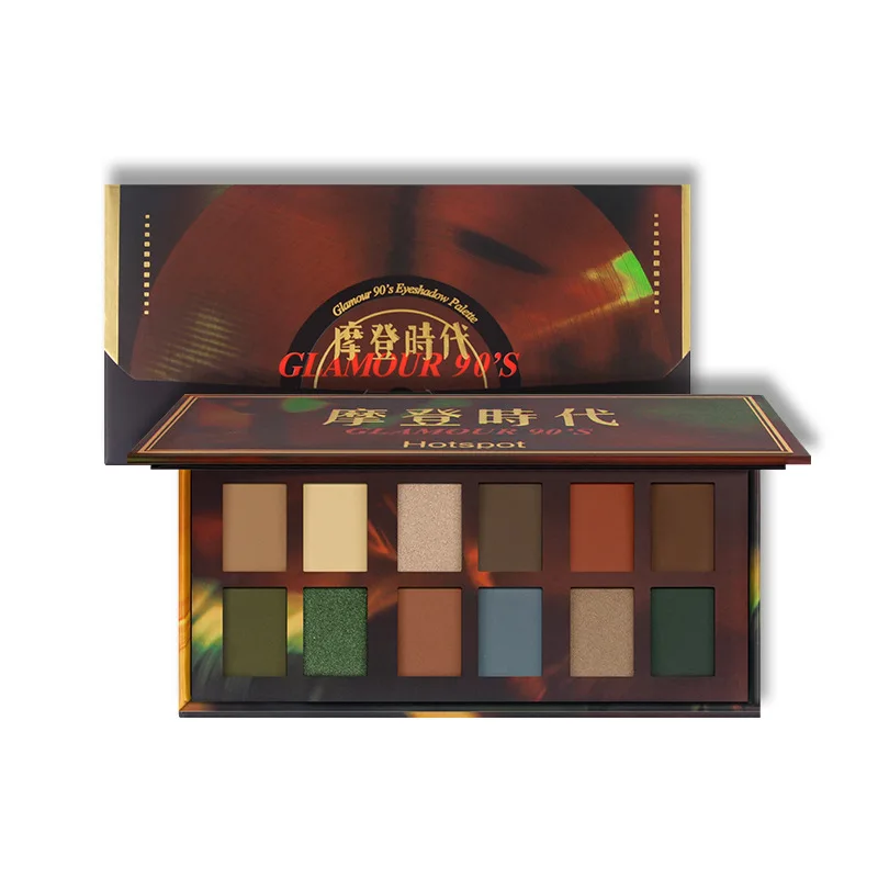

Brand 12 Color Matte Shiny Eye Shadow Palette Earth Tone Luster Nude Makeup Shimmer Shadow Powder Pigment Waterproof Cosmetic
