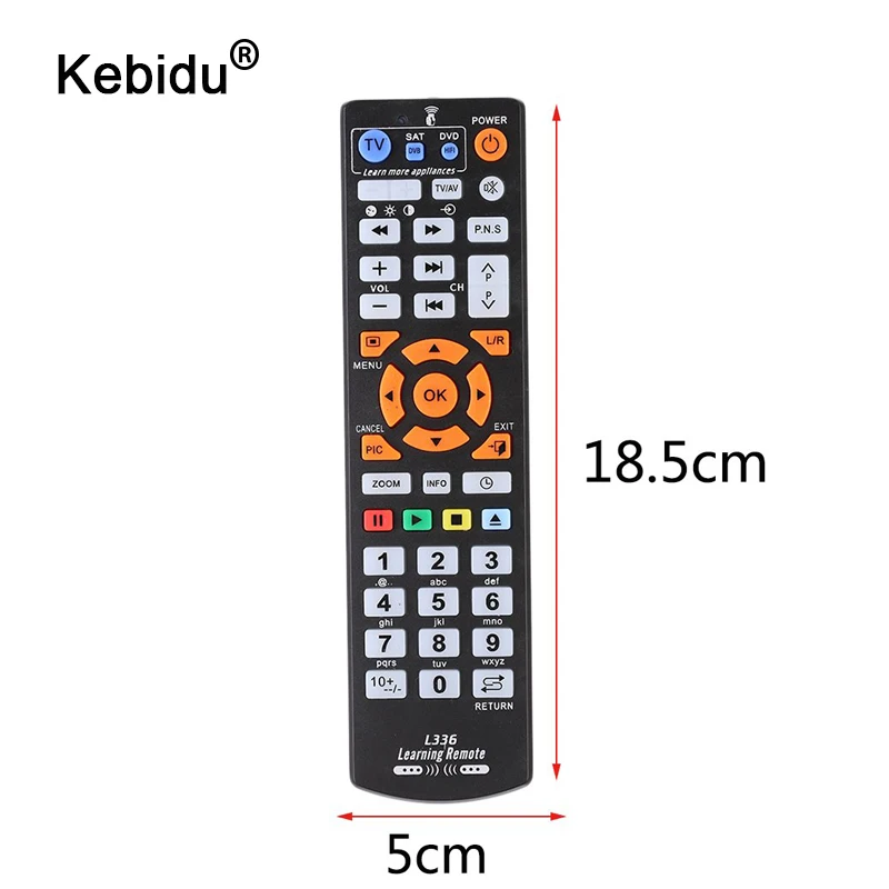

kebidu Universal Smart Remote Control Controller IR Remote Control With Learning Function for TV CBL DVD SAT For L336 TV BOX