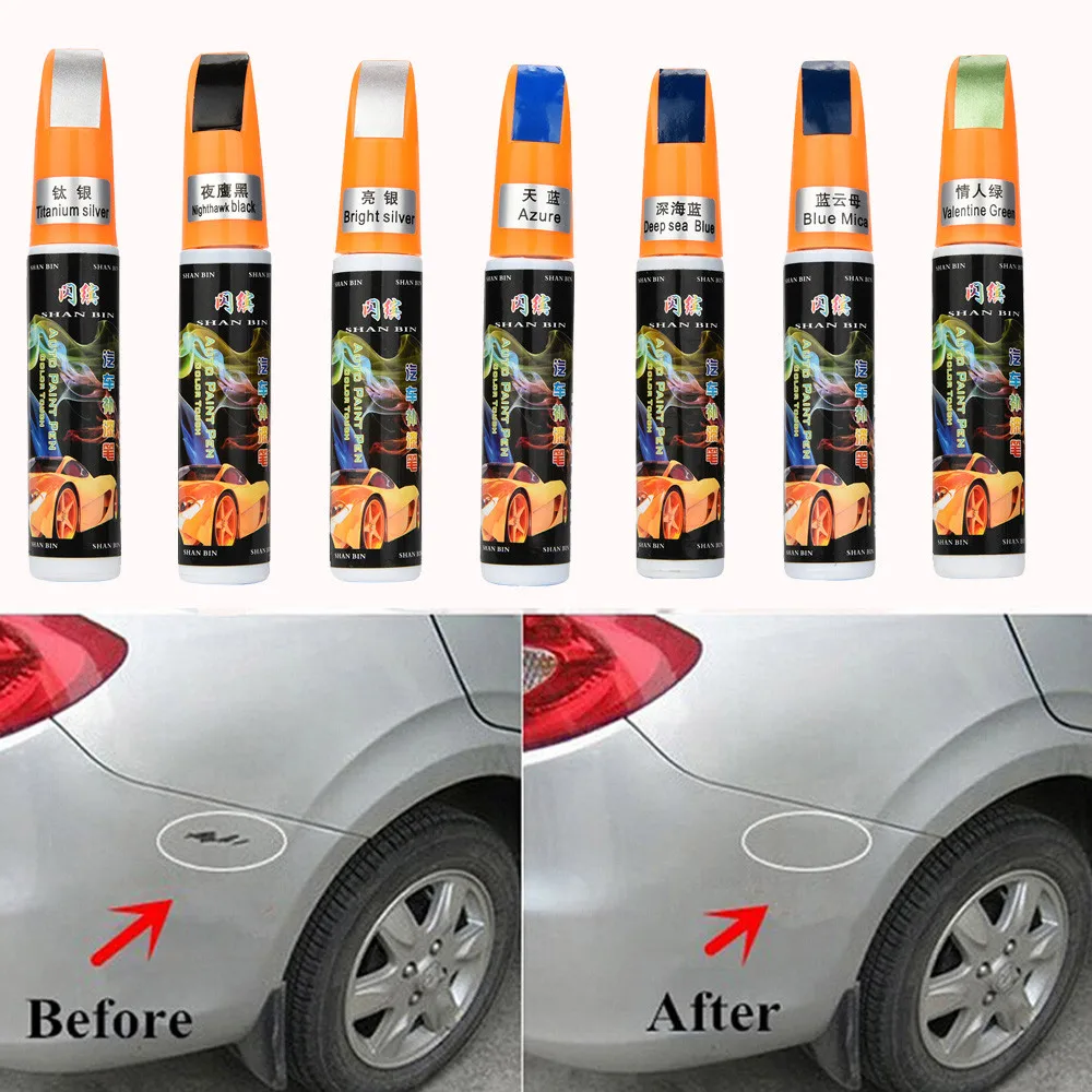 

CARPRIE Waterproof 6 Colors Auto Car Coat Paint Pen Touch Up Scratch Clear Repair Remover Remove Tool Non-toxic permanent