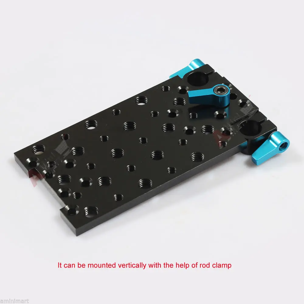 

Tripod Mount Cheese Base Plate LCP-1 Rod Clamp fr 15mm Rod Support DSLR Rig Rail