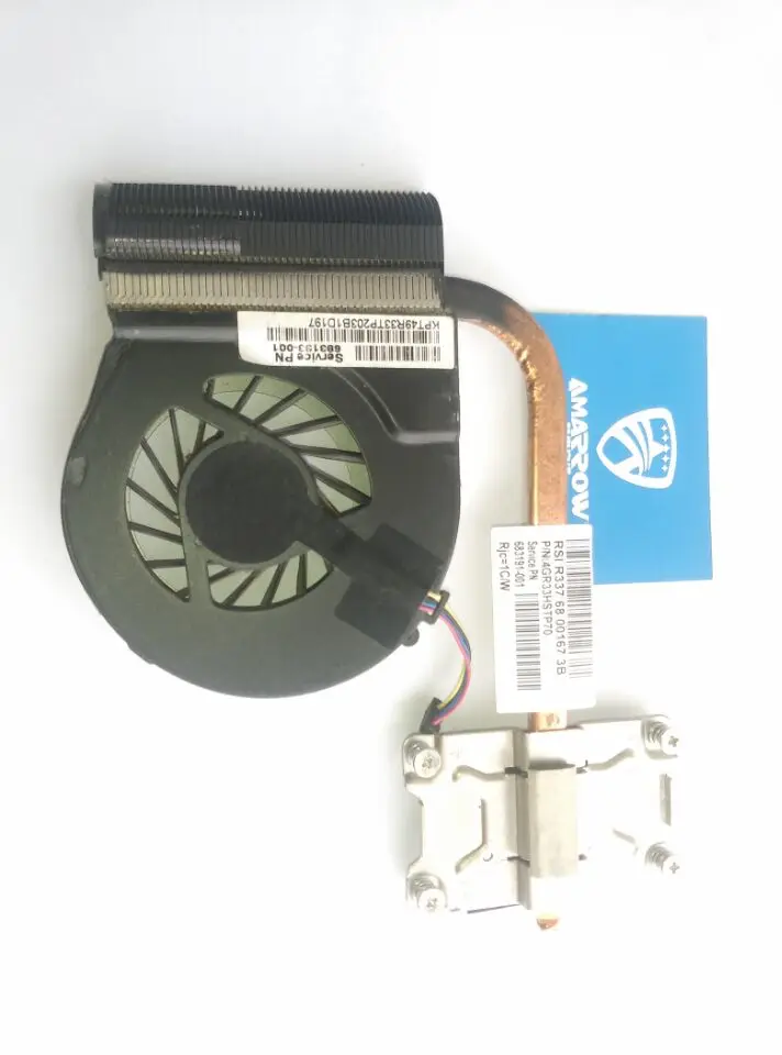 

Original free shipping Cooler for HP pavilion G4-2000 G6-2000 G7-2000 CPU cooling heatsink with fan 683191-001 685477-001