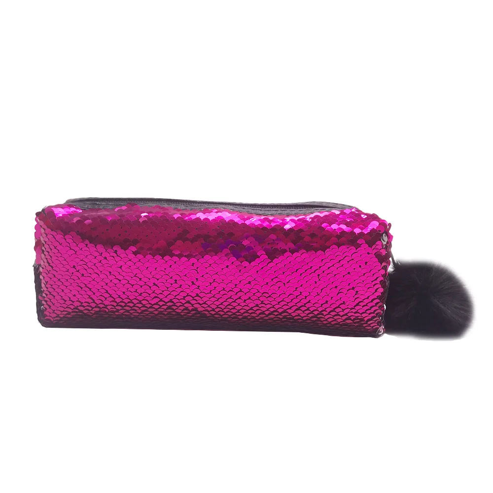 Пенал-карандаш из материала Escolar Sequin Etui Pennen для девочек, пенал Kalem Kutusu Lapiceras Estuche Escolares Kawaii Hairball