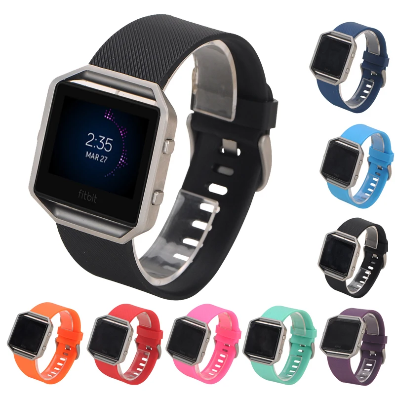 S/L Silicone Watchband for Fitbit blaze Quick Release Soft Rubber Diving Sport Replacement Bracelet Strap Band Smart Watch | Электроника