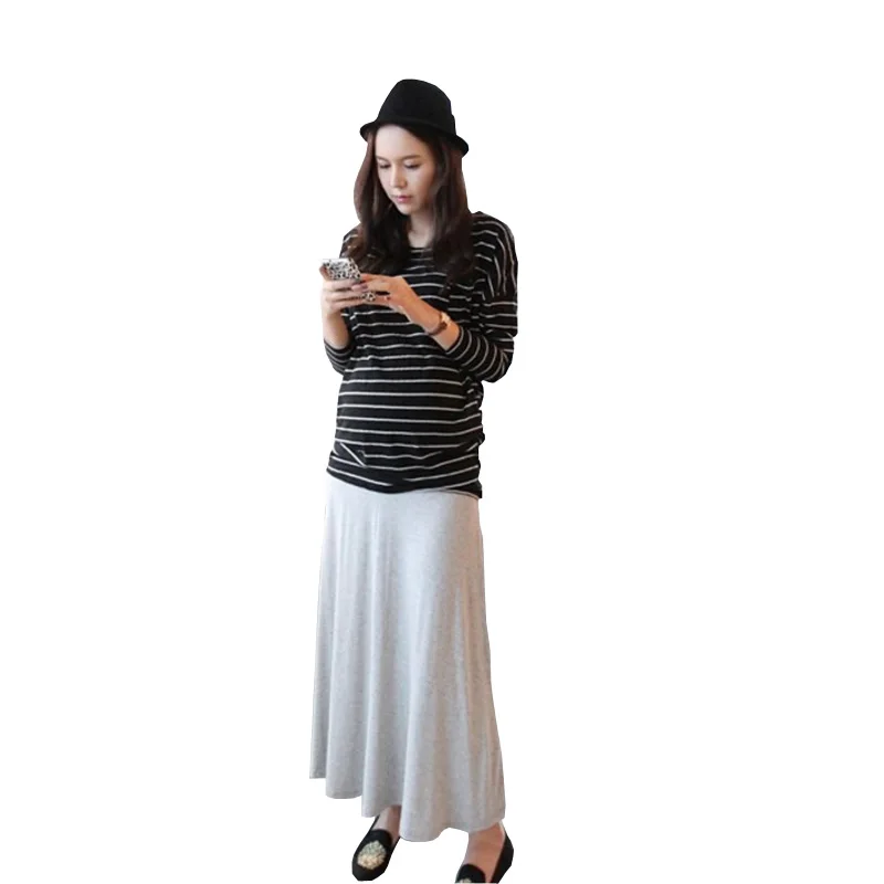 SAIWOEL Spring Summer Autumn New Maternity Skirt Clothing For Pregnant Women Maternity Dresses Pregnancy Pregnant Skirt