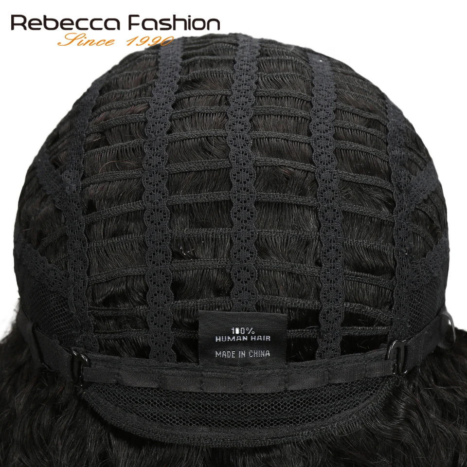 Rebecca Water Wave Human Hair Lace Wigs For Black Women L Part Peruvian Remy Hair Natural Wave Lace Wig 16 Inch Free Shipping