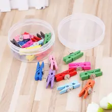 20 шт красочные деревянные для белья одежда прищепки шпильки практичные DIY Клип Ремесло скрапбук фото бумажный колышек