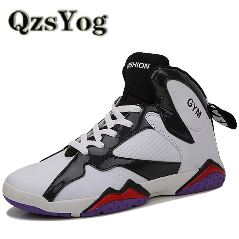 QzsYog/мужские баскетбольные кроссовки с высоким берцем и подушками для занятий