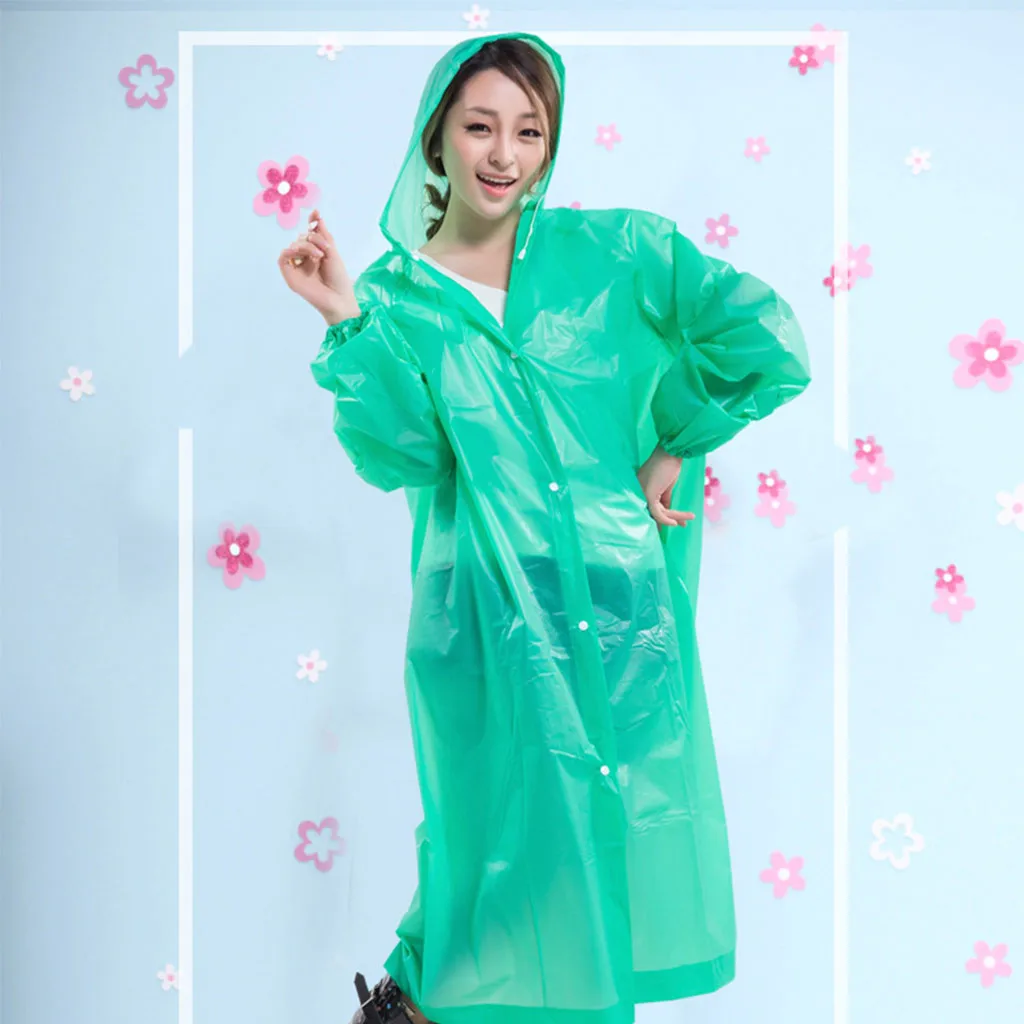 

Adult Thickening To Increase Outdoor Hiking Tourism Non-Disposable PEVA Raincoat impermeable mujer para lluvia rain coat women