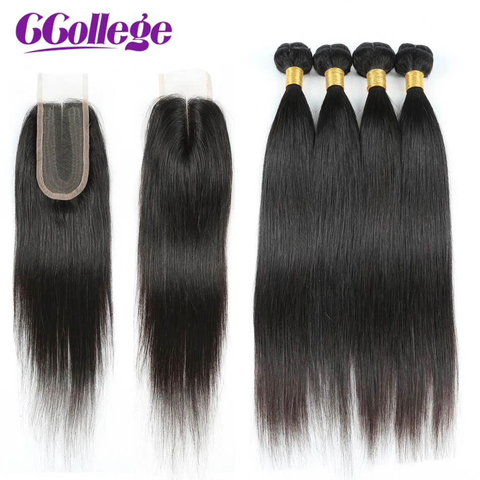 CCollege Straight Bundles With Closure 50g Brazilian Hair Weave Bundles With Closure Human Hair Bundles Non Remy Hair Extensions CCollege Straight Bundles With Closure 50g Brazilian Hair Weave Bundles With Closure Human Hair Bundles Non Remy Hair Extensions