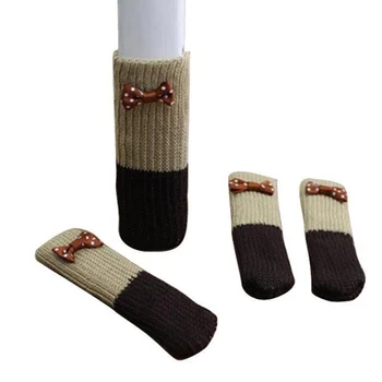 

24pcs Furniture Table and Chair Foot Cover Protection Mat Floor Mute Non-slip Round Table and Chair Cover Furniture Accessories