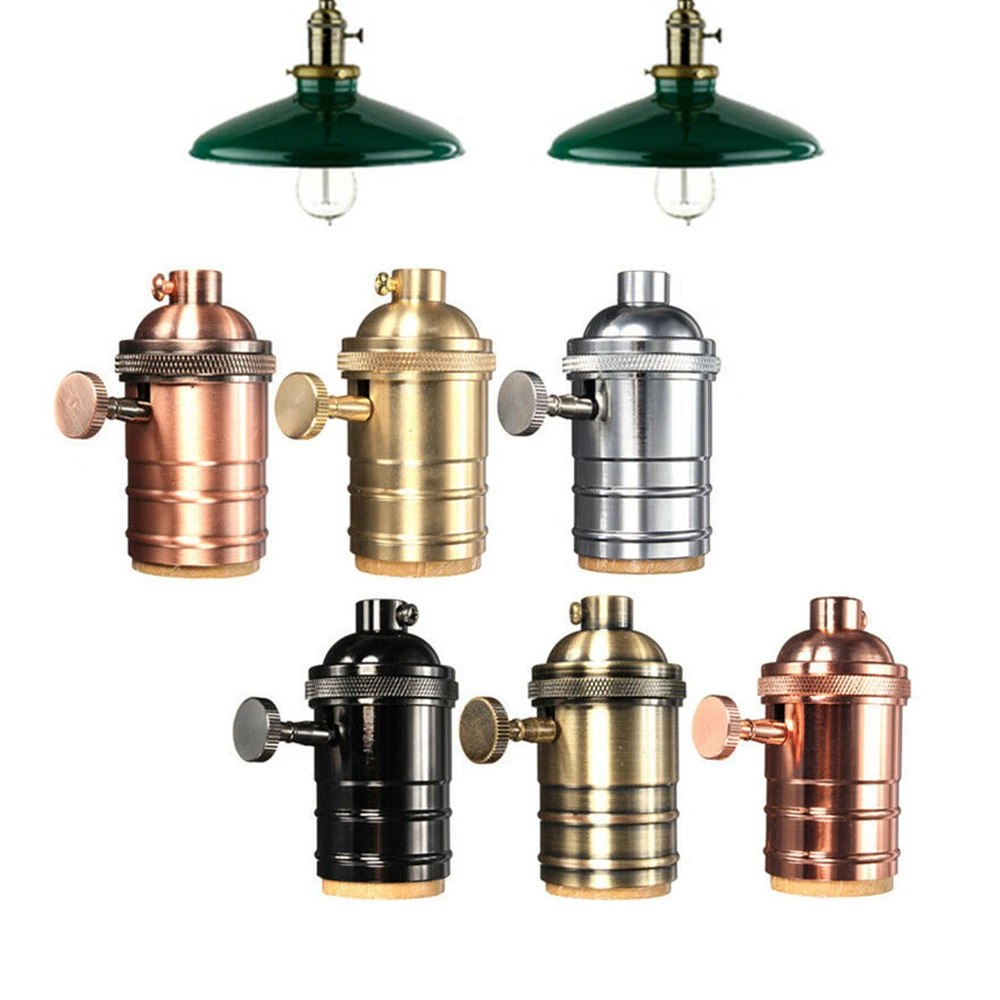 

1pc Vintage Style Retro E27/E26 Bulb Base Socket Edison Screw Pendant Lighting Lamp Holder